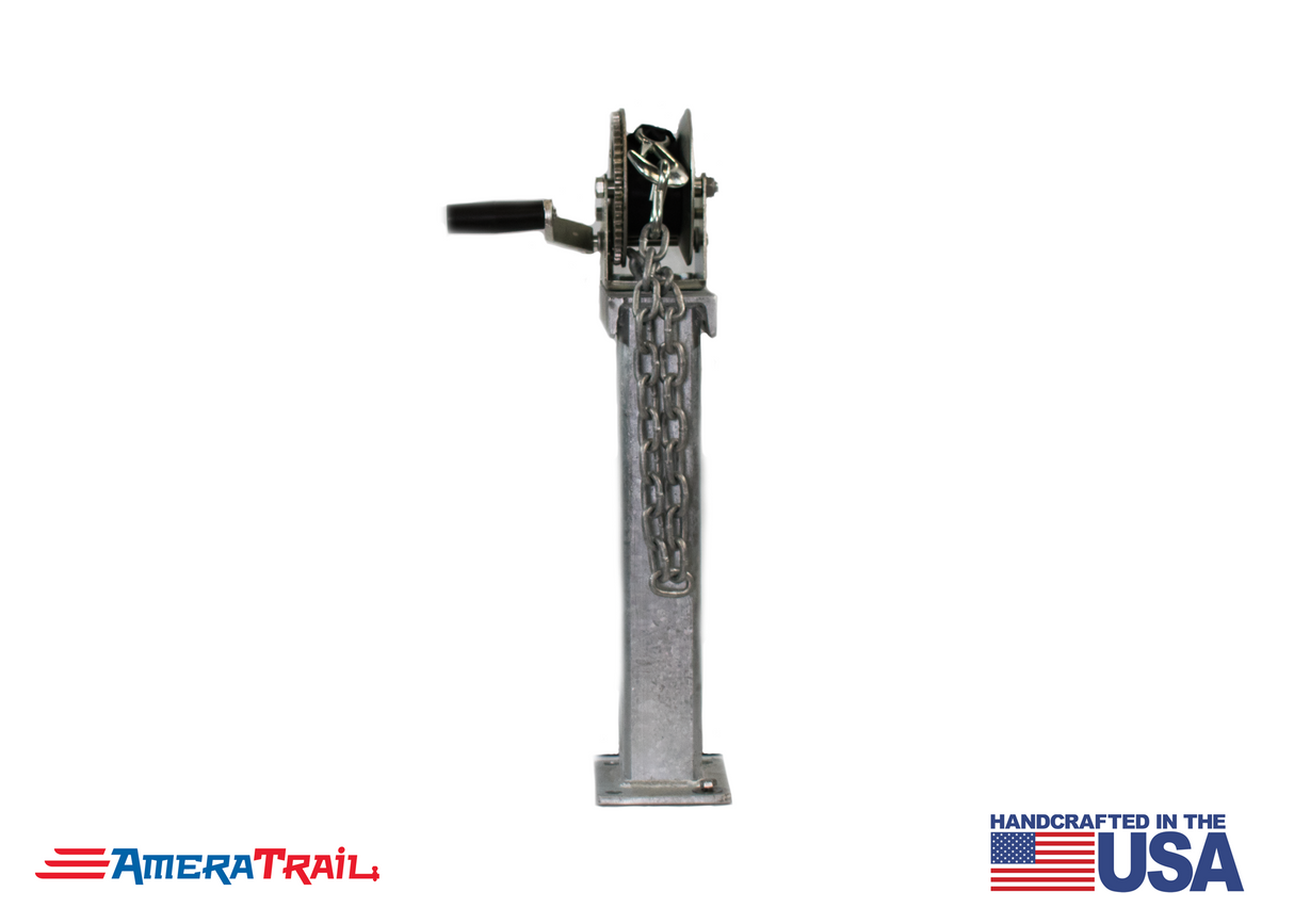 Winch Stand 18" Tall 90° Fixed - Includes 18" Chain w/ S Hook