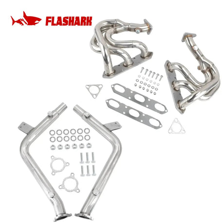 Header + Downpipe Exhaust Kit for 2000–2004 Porsche Boxster 986 2.7L / 3.2L Flashark