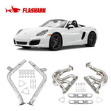 Header + Downpipe Exhaust Kit for 2000–2004 Porsche Boxster 986 2.7L / 3.2L Flashark