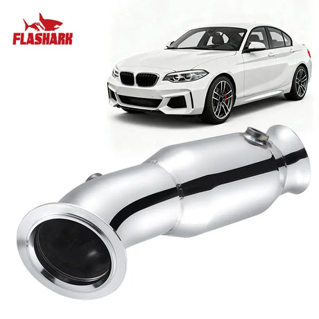 3.5" N55 Downpipe Upgrade for 2012 – 2013.7 BMW M135i/335i/M2 F20/F21/F22/F30/F32/F33/F87 Flashark