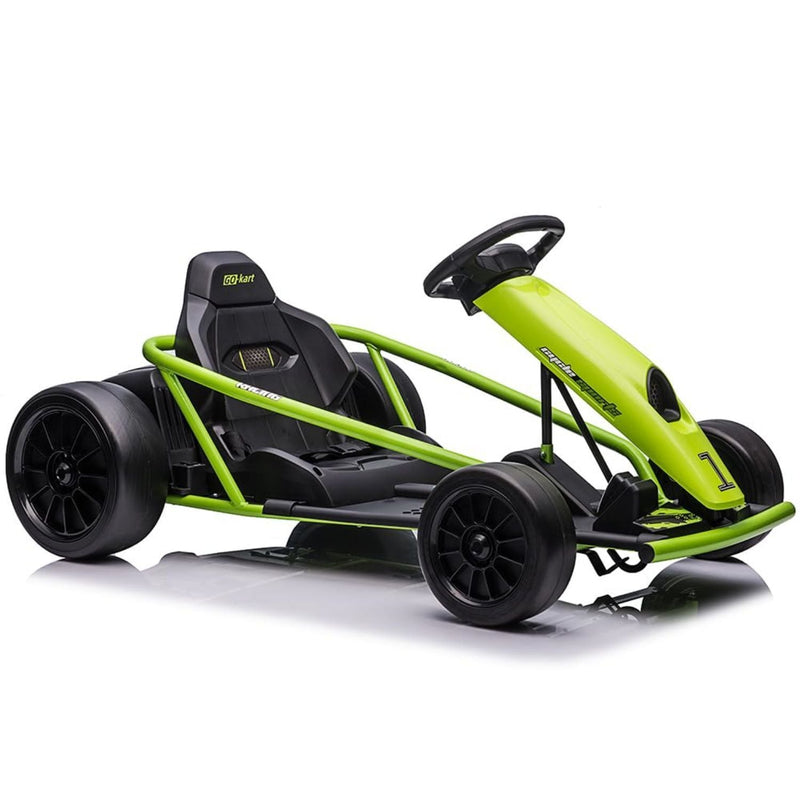 300W*2 Electric Go Kart for Kids 8-12 Years with Music and 175LBS Weight Capacity