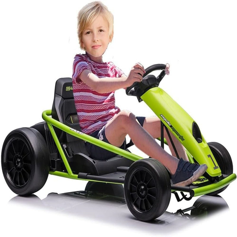 300W*2 Electric Go Kart for Kids 8-12 Years with Music and 175LBS Weight Capacity