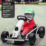 High-Speed Drifting Go Kart for Kids 8-12 Years - 24V Electric Ride-On with 8MPH Top Speed and Adjustable 14.3 Seat