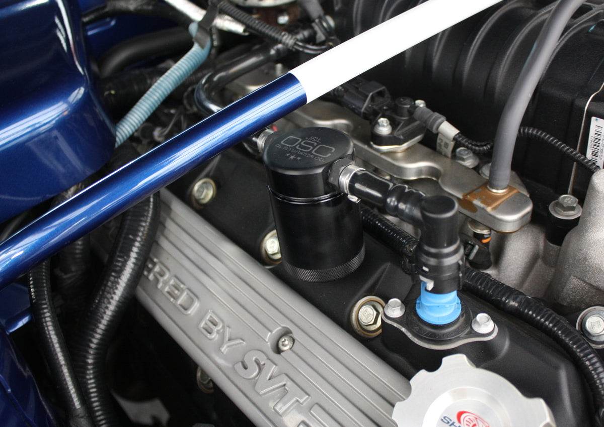 J&L Oil Separator 3.0 Passenger Side, Black Anodized J&L
