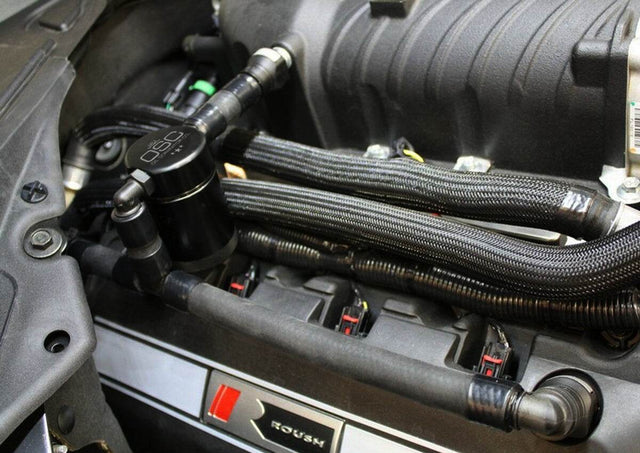 J&L Oil Separator 3.0 Passenger Side, Black Anodized J&L