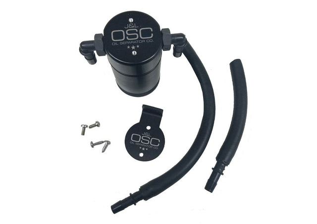 J&L Oil Separator 3.0 Passenger Side, Black Anodized J&L