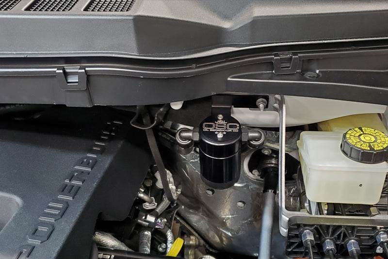 J&L Oil Separator 3.0 Passenger Side, Black Anodized J&L