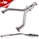 3 Inches Single Tip Cat-Back Exhaust for 2009-2020 Nissan 370Z Flashark