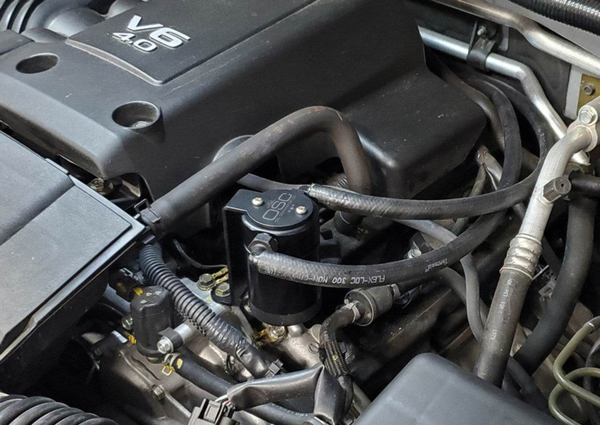 J&L Oil Separator 3.0 Passenger Side, Black Anodized J&L