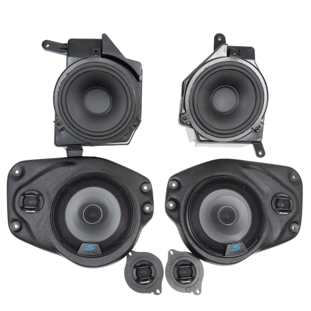 Alpine Plug & Play Full Speaker S65 Upgrade Bundle   | '18-'23 JL Wrangler/ '20-'23 JT Gladiator
