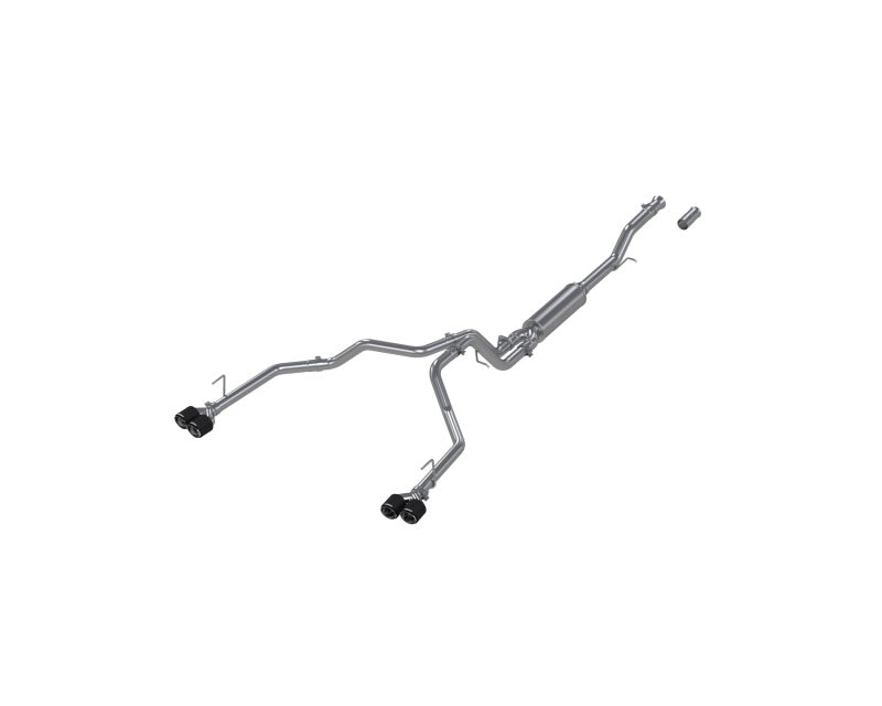 MBRP 21-24 Chevrolet Surburban XL 5,3 L 3 po T304 SS 2,5 po Cat-back en fibre de carbone à double division