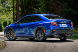 Échappement de course à double embout en fibre de carbone pour Subaru WRX 2022+ avec Cat-Back de 3 pouces et double embout arrière divisé
