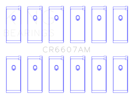 King Engine Bearings Datsun L28 Connecting Rod Bearing Set - Size STD