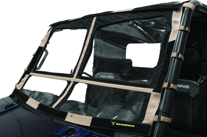 QuadBoss 15-19 Polaris Ranger 1000 Diesel Soft Windshield