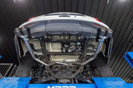 MBRP 21-24 Chevrolet Surburban XL 5,3 L 3 po T304 SS 2,5 po Cat-back en fibre de carbone à double division