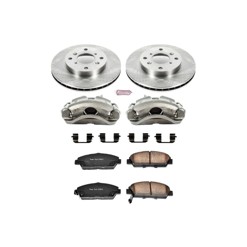 Kit de freins avant Power Stop Autospecialty avec étriers pour Honda Prelude 92-96