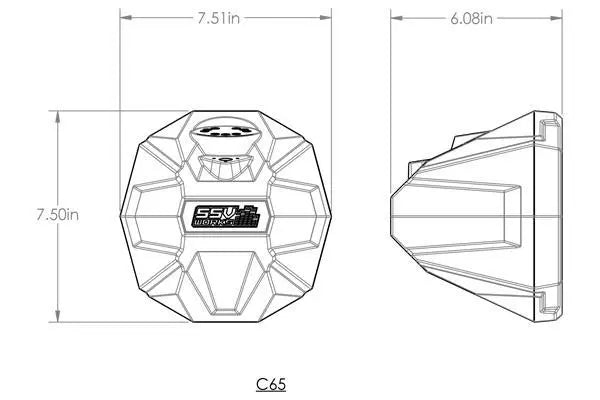 2006-2022 Polaris Ranger Cage Mount 6.5" Speaker Pods SSV Works