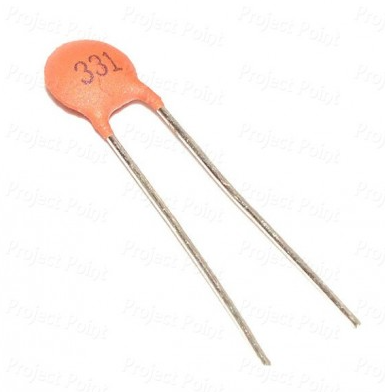 330pF Ceramic Capacitors 4-Pack - 331 Code 50V Rating TekShack