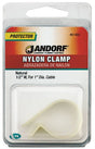 JANFORD CLAMP Nylon Natural 1/2x1 2 PK    61460 Jandorf