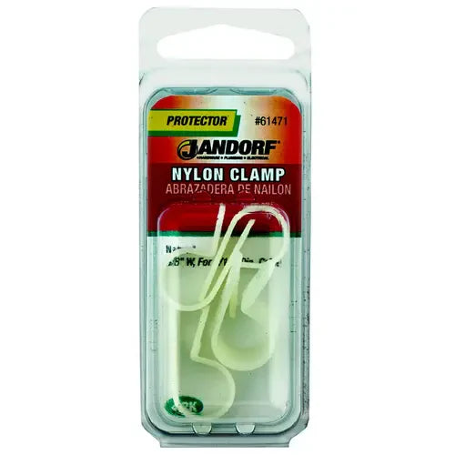 JANDORF CLAMP Nylon Natural 3/8X7/16 4 PK 61471 Jandorf