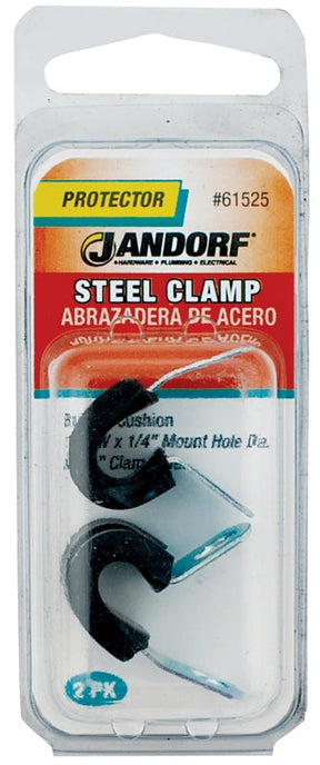 JANDORF CLAMP Steel Rubber Cushion 2 PK 61525 Jandorf