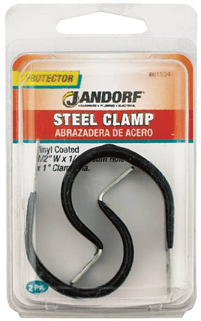 JANDORF CLAMP Steel Vinyl Coat 2 PK 61534 Jandorf