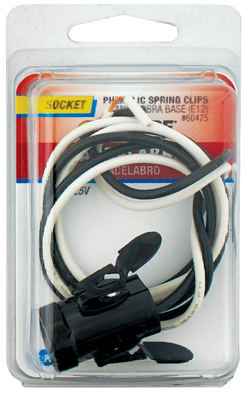 JANDORF Socket Phenolic W/Spring Clips Candelabra base 60475 Jandorf