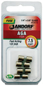 Jandorf Fast Acting 125 Volt 7.5 Amp Fuse #60619 Jandorf