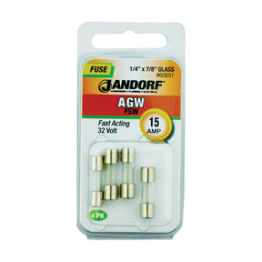 Jandorf Fast Acting 32 Volt 15 Amp Fuse #60651 Jandorf