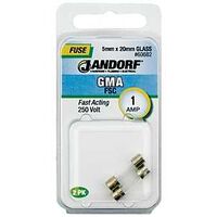 Jandorf Fast Acting 250 Volt 1 Amp Fuse #60682 Jandorf