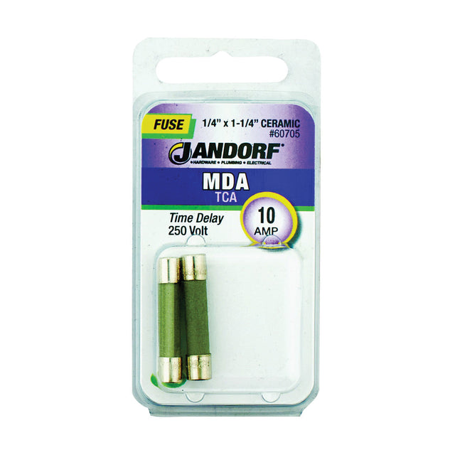 Jandorf Time Delay 250 Volt 10 Amp Fuse #60705 Jandorf