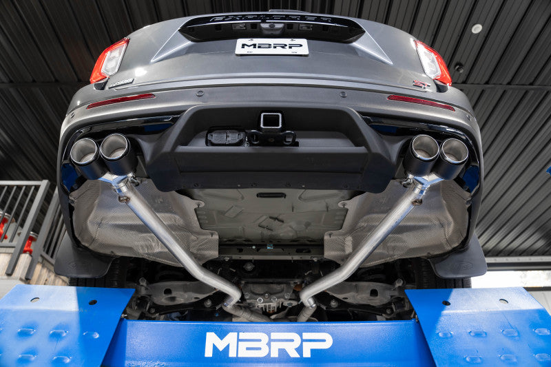 MBRP 20-21 Ford Explorer ST 3.0L EcoBoost Double essieu arrière avec quatre embouts en fibre de carbone - T304