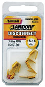 Disconnect Adapter, 16 to 14 AWG Wire, Copper Contact #60850 Jandorf