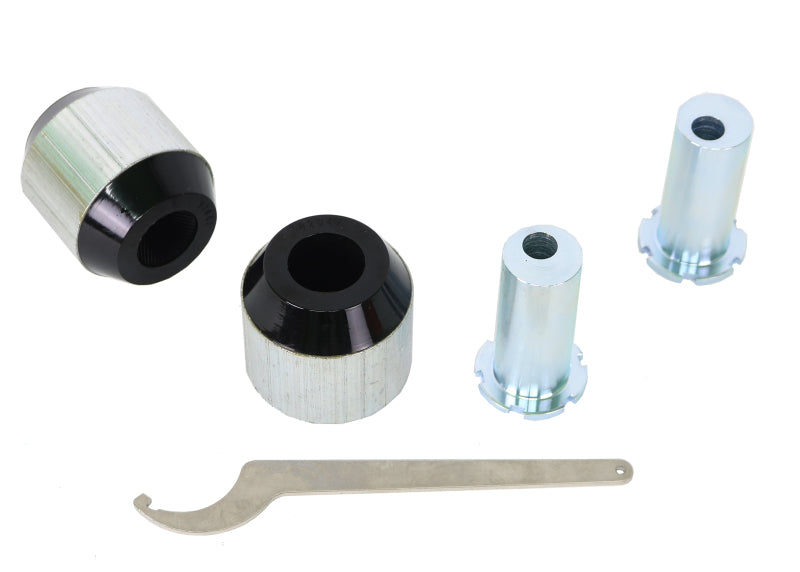 Kit de bagues inférieures de bras de suspension avant Whiteline 18-23 Kia Stinger à double décalage