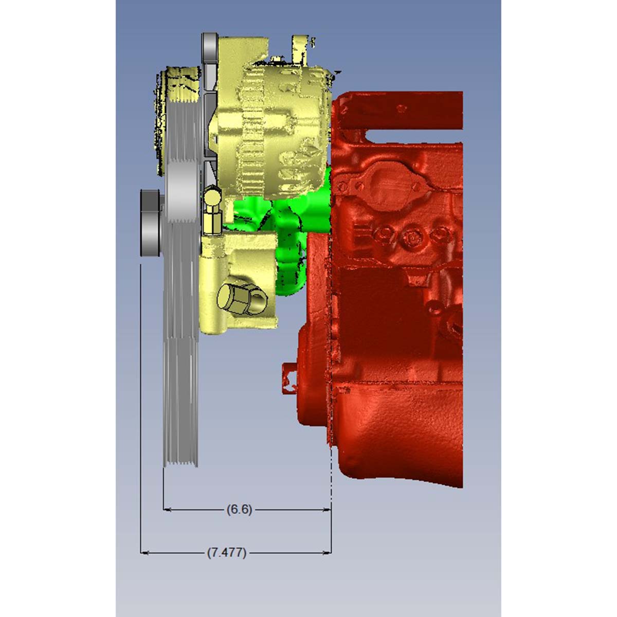 GM SB Compatible Front Accessory Drive - Full Serpentine with Alternator | Power Steering | Water Pump | Brackets and Bolts
