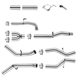 5 Inches Downpipe Back Dual 2017-2019 L5P 6.6L Duramax DPF Delete Race Pipe GM 2500/3500 Flashark