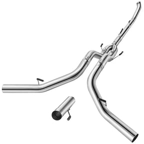 5 Inches Turbo Back Duals 2013-2018 6.7L Cummins DPF Delete Race Pipe Dodge Ram 2500/3500 SPELAB