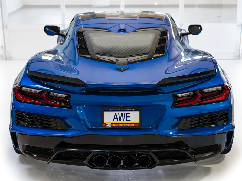 Échappement Cat-Back SwitchPath AWE 2023 C8 Corvette Z06 - Embouts noirs diamantés