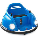 360 Degree Bumper Car Toy for Kids with Remote Control, Safety Harness, and Lights