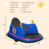 360-Degree Electric Spin Bumper Car for Kids with Remote Control - Perfect Gift!