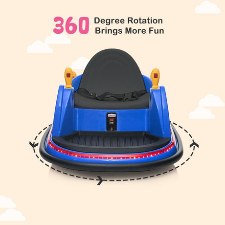 360-Degree Electric Spin Bumper Car for Kids with Remote Control - Perfect Gift!