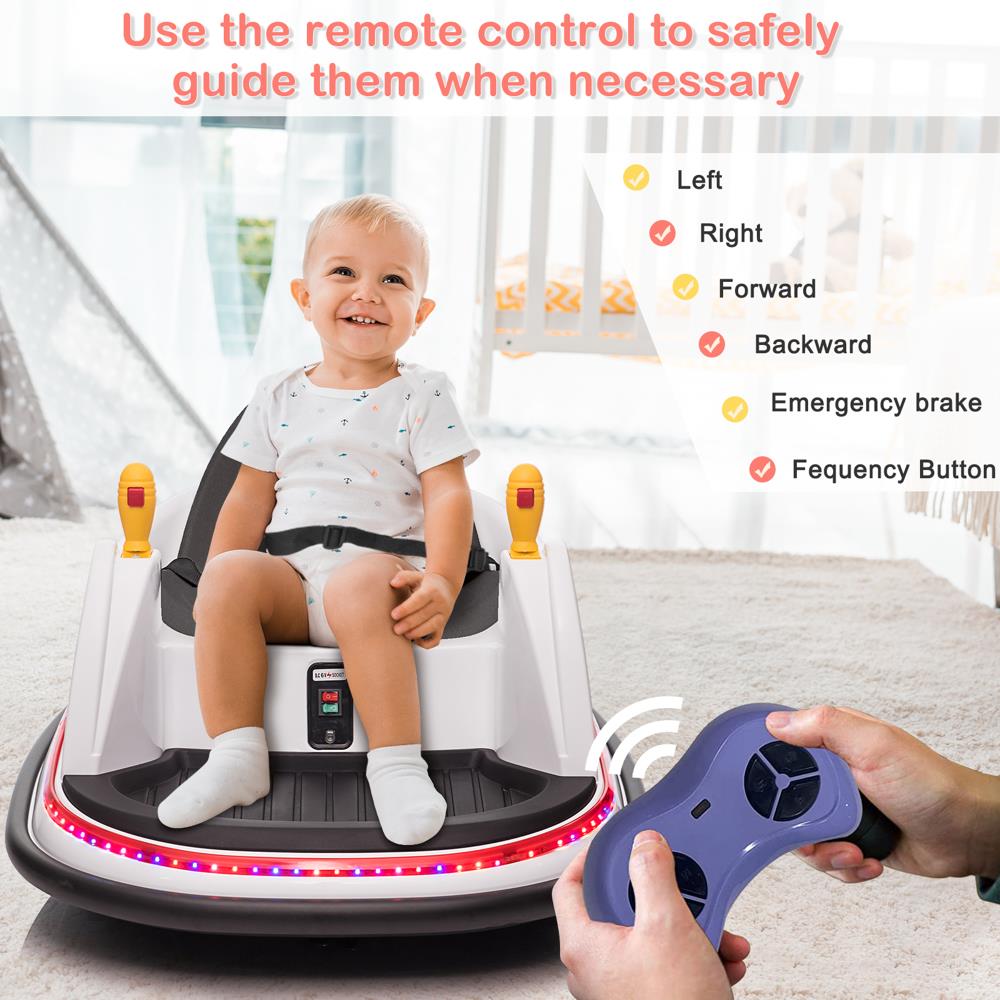 360-Degree Electric Spin Bumper Car for Kids with Remote Control - Perfect Gift!