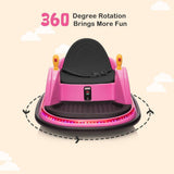 360 Degrees Electric 6V Ride Bumper Car for Kids with Remote Control - ASTM-Certified