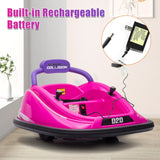 360° Electric Bumper Car for Kids & Toddlers with Remote Control - 2 Modes