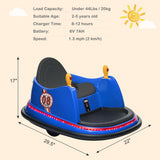360° Electric Bumper Car for Kids - Battery Powered Ride-On Toy