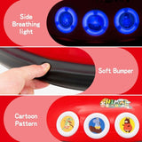 360° Electric Bumper Car for Kids with Remote Control and LED Lights - 12V Ride-On Vehicle