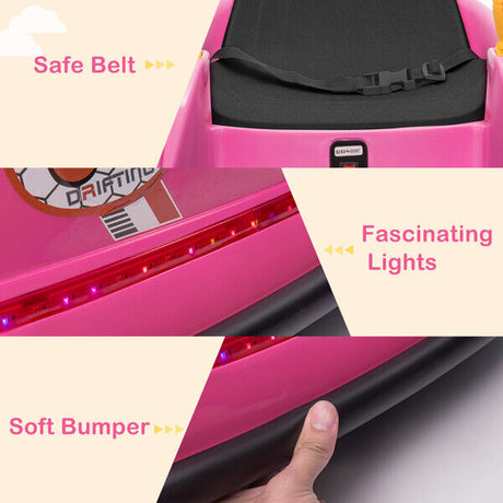 360° Spin Bumper Car for Kids with Remote Control - Exciting Ride-On Toy for Endless Fun!