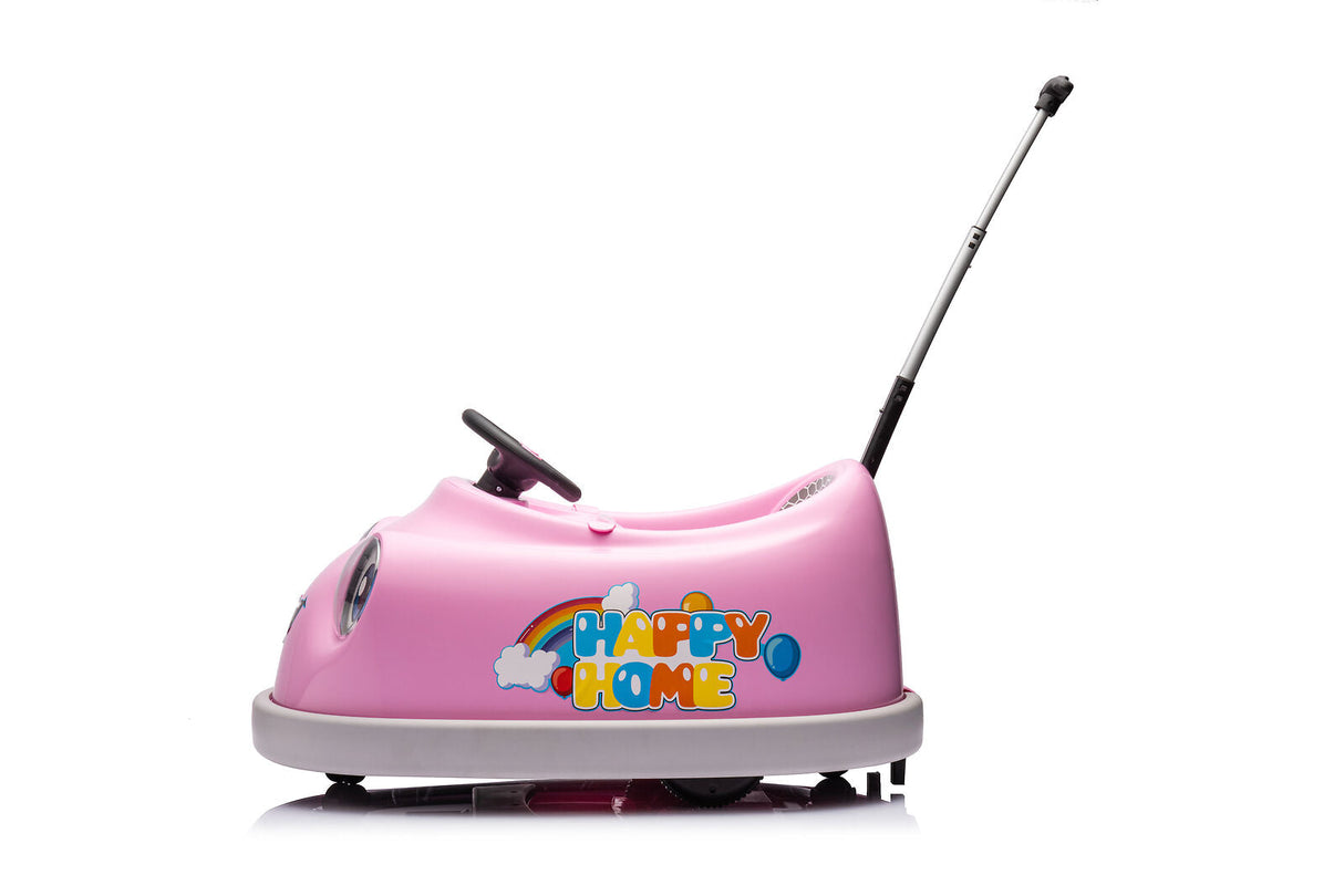 360° Spin Dual Drive Electric Bumper Car for Kids and Toddlers with Remote Control - 12V Ride-On Fun!