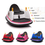 360 Spin Electric Bumper Car for Kids with LED Lights - 6V Battery Powered