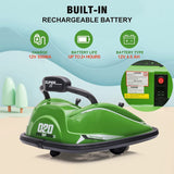 360° Spin Electric Bumper Car for Kids with Remote Control - 12V Toy Vehicle